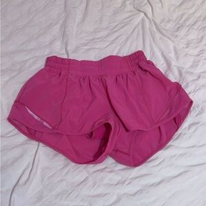 Lululemon Athletica Sonic Pink Hotty Hot Shorts